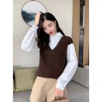 YOECEY設(shè)計(jì)師款拼接襯衫